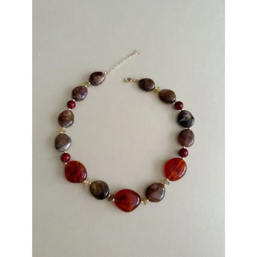 Boho beaded necklace N2120